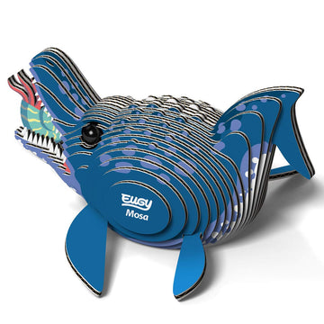 Eugy Mosasaurus Dinosaur 3D Puzzle, 25 Piece Eco-Friendly Educational Toy Puzzles For Boys, Girls & Kids Ages 6+