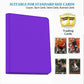 enhanced 9-Pocket Zippered Trading Card Binder  540 Pockets Double-Sided Side-Loading Card Organizer Album  PU Leather Card Holder Protector for MTG  TCG  Sports Cards (Purple)