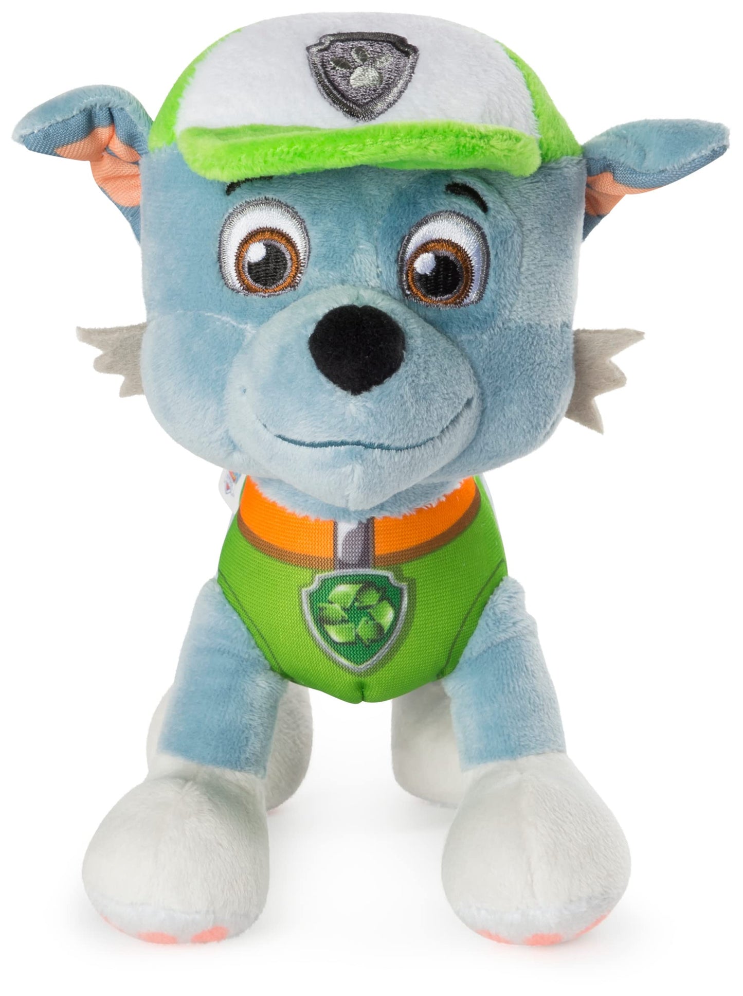 Paw Patrol - 8 Rocky Plush Toy, Standing Plush With Stitched Detailing, For Ages 3 And Up