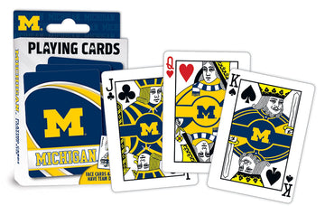 Masterpieces Ncaa Michigan Wolverines Playing Cards, 2.5' X 3.5', 0 Months To 1200 Months