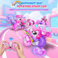Innofans Unicorn Remote Control Car for Girls, 360 Rotating 4WD Stunt RC Cars with Cute Cool LED Lights, Rechargeable Car Toys B