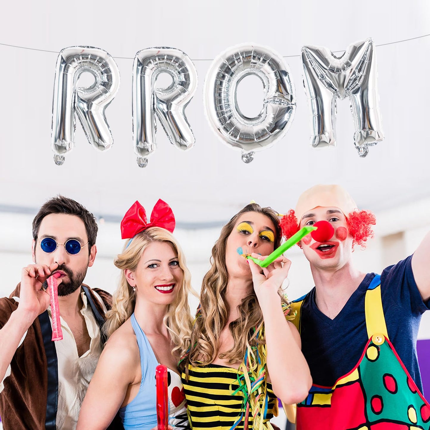 TONIFUL 52 Pcs Letter Balloons 16 Inch Silver Letter A-Z Balloons Custom Phrase Mylar Foil Alphabet DIY Personalized Phrase Bann