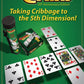 CrossCribb 20th Anniversary Strategy Family Board Game - Green Neoprene Cribbage Twist