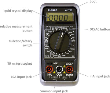 Elenco Digital Mulitmeter With 3 1/2 Digit Display