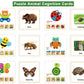 Toddler Puzzles, Wooden Jigsaw Animals Puzzles For 1 2 3 Year Old Girls Boys Toddlers, Educational Preschool Toys Gifts For Colors & Shapes Cognition Skill Learning