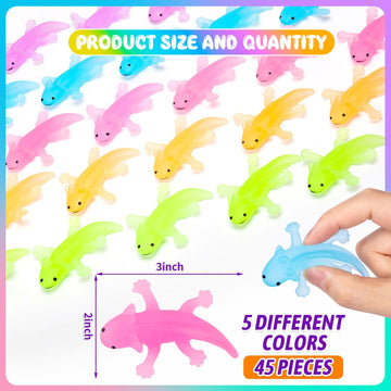 15Pcs Axolotl Animals Toys Bulk Cute Squeeze Axolotl Fidget Stress Relief, Salamander Animal Sensory Toys For Child Relax Meetin