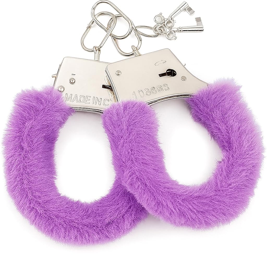 FancyDressWale Hand cuff for Kids for police role play and Cop toy Hathkadi (Purple)