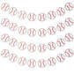 Boao 4 Pieces Baseball Banner Paper Garland Baseball Party Decorations Bunting Decor Sports Birthday Baby Shower Party Supplies