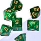 Galaxy Dice Set| Green DND Dice Set for Board Game