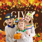 LTDKAEN Give Thanks Backdrop Happy Thanksgiving Pumpkin Harvest Rustic Photography Background Thanksgiving Turkey Party Decorati