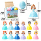 12Pcs Easter Egg Prefilled Princess Toys Easter Gifts For Kids Basket Stuffers Hunting Eggs Party Favor