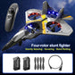 Goolrc V17 Remote Control Plane, 2.4Ghz Foam Rc Airplanes Jet Fighter Stunt Rc Airplane With Spinning Drone,Gravity Sensing,Stun