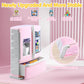 Play Kids Kitchen Refrigerator With Ice Dispenser, Pretend Kid Toy Fridge Kitchen Playset, Kitchen Appliance Accessories For Gir
