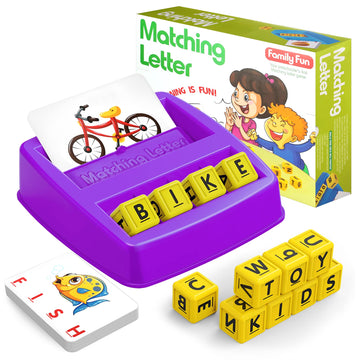 Narrio Educational Toys For 3 4 5 Year Old Girls Boys Gifts, Matching Letter Spelling Games Learning Toys For Kids 2-4 Year Olds, Christmas Birthday Gifts For 3-6 Year Old Girls Toddler Toys Age 2-4