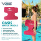 VOS Oasis enhanced Water Solid Saddle Floats for mature-themeds and Kids - 2 Pack |Ultra Buoyant  Comfortable Floating Seats for Pool  Beaches  Lakes  Water Parks (Flamingo Pink)