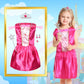 Soliehoo Girls Princess Dress Up Trunk, Pretend Play Costumes Princess Role Play Set 15Pcs Girls Dress Up Clothes With 4 Tops,4