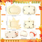 Geelin 12 Pack Thanksgiving DIY Picture Frame Craft Kits Wooden Pumpkin Maple Leaf Photo Frames Bulk Fall Thanksgiving Crafts fo