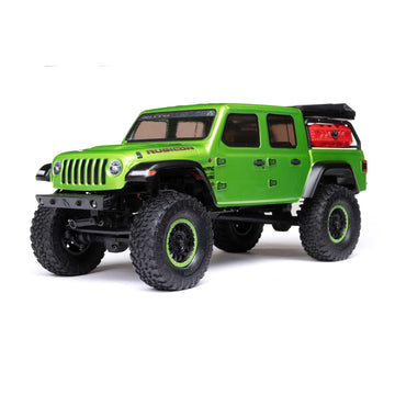 Axial RC Truck SCX24 Jeep Gladiator 4 Wheel Drive Rock Crawler Brushed RTR Nothing Needed to Complete Ready-to-Run Green AXI0000