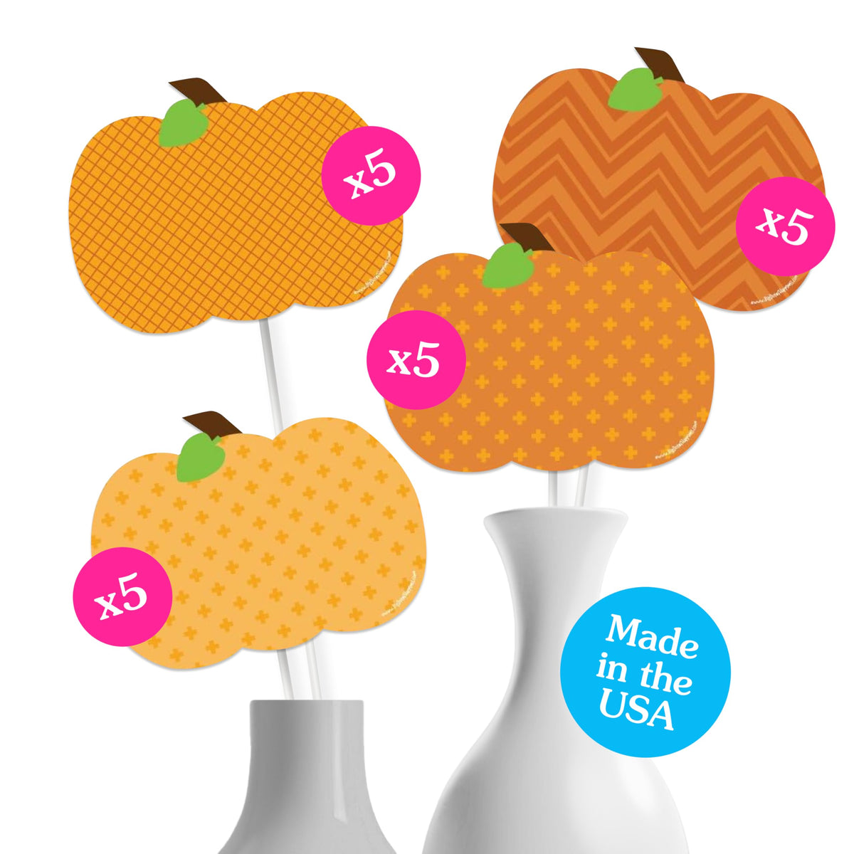 Big Dot of Happiness Pumpkin Patch  Pumpkin Decorations  Fall Decorations  Thanksgiving Decorations  Pumpkin Cutouts  Hallo