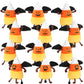 12 Pcs Halloween Devil Candy Corn Plush Toy 6 Inch Multiple Expressions Cute And Funny Stuffed For Halloween Themed Party