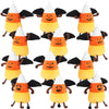 12 Pcs Halloween Devil Candy Corn Plush Toy 6 Inch Multiple Expressions Cute And Funny Stuffed For Halloween Themed Party