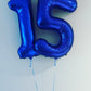 40 Inch Navy Blue 15 Number Balloons Giant Jumbo Huge 15 Or 51 Foil Mylar Helium Number Digital Balloons Dark Blue Birthday Myla