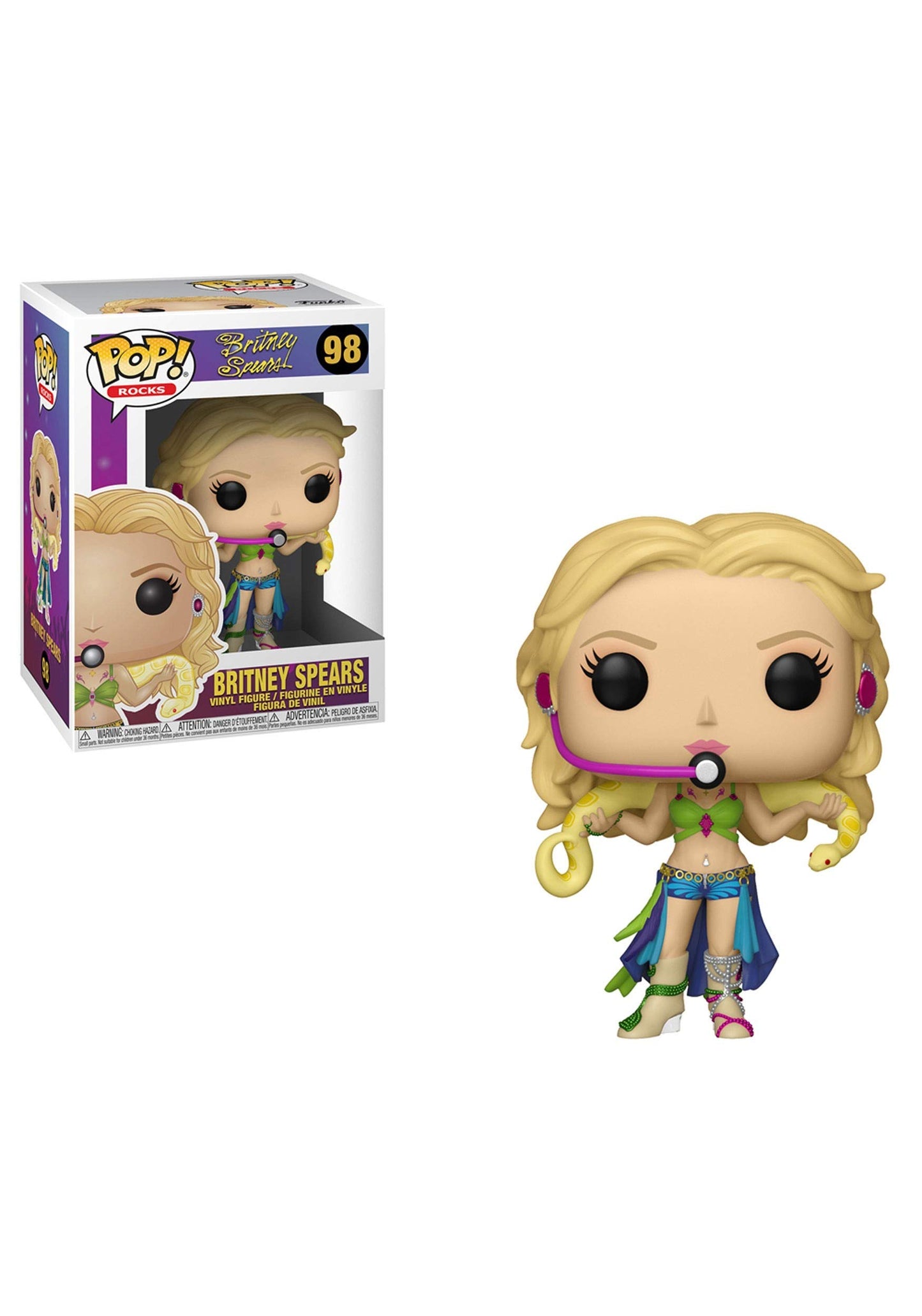 Funko Pop! Rocks Britney Spears Vinyl Figure - Slave 4U - Multicolor - Model 36651