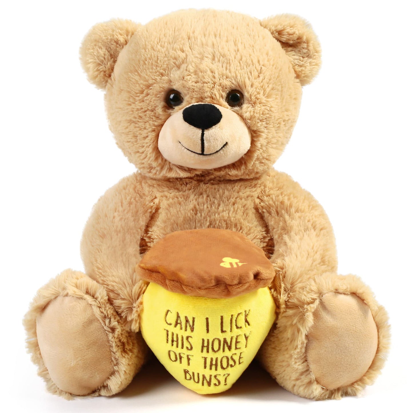 Benben Valentines Day Gifts For Her, Women, Girlfriend, Wife, Best Friend, 10 Inch Teddy Bear Stuffed Animal With Honey Pot, Fun