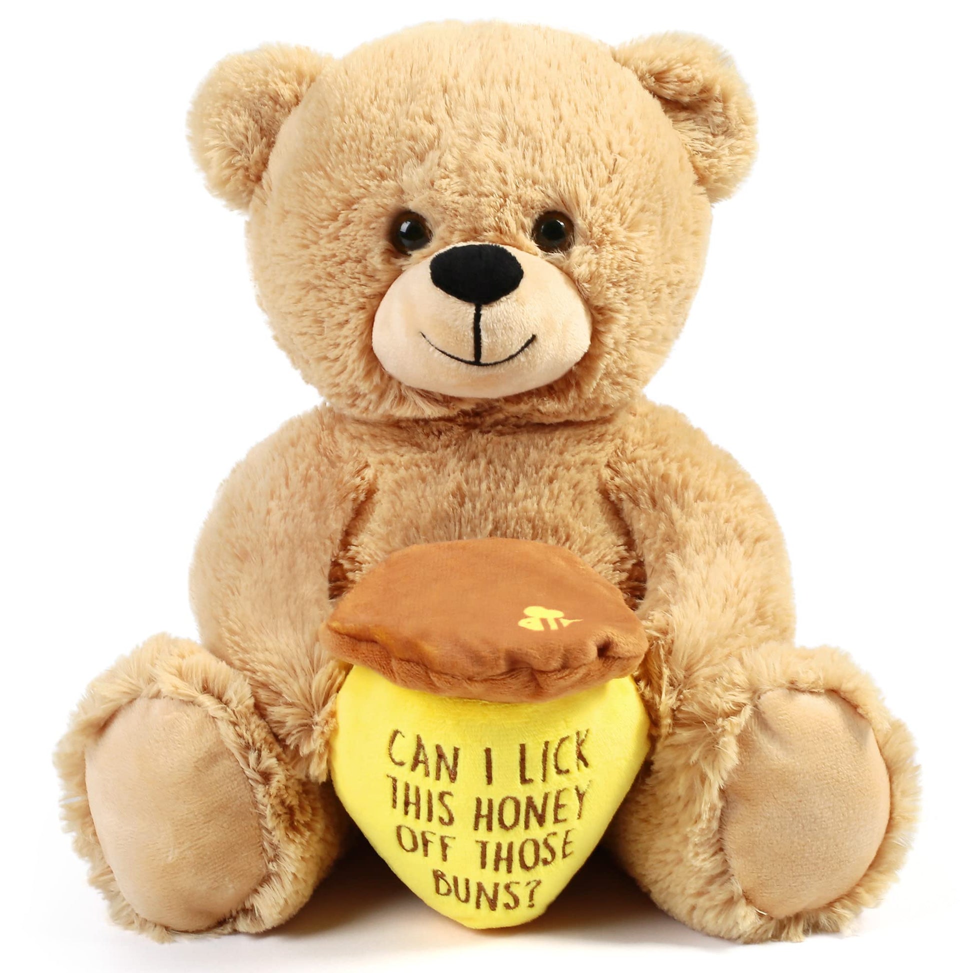 Benben Valentines Day Gifts For Her, Women, Girlfriend, Wife, Best Friend, 10 Inch Teddy Bear Stuffed Animal With Honey Pot, Fun