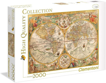 Clementoni 32557.3 Clementoni-32557-Collection-Ancient Map-2000 Pieces, Multi-Colour
