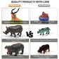 Unique Kids Mini Wild Animals 15-Pcs Figure Set | Realistic Sensory Tube Playset For Toddlers 3-5, Party Favors