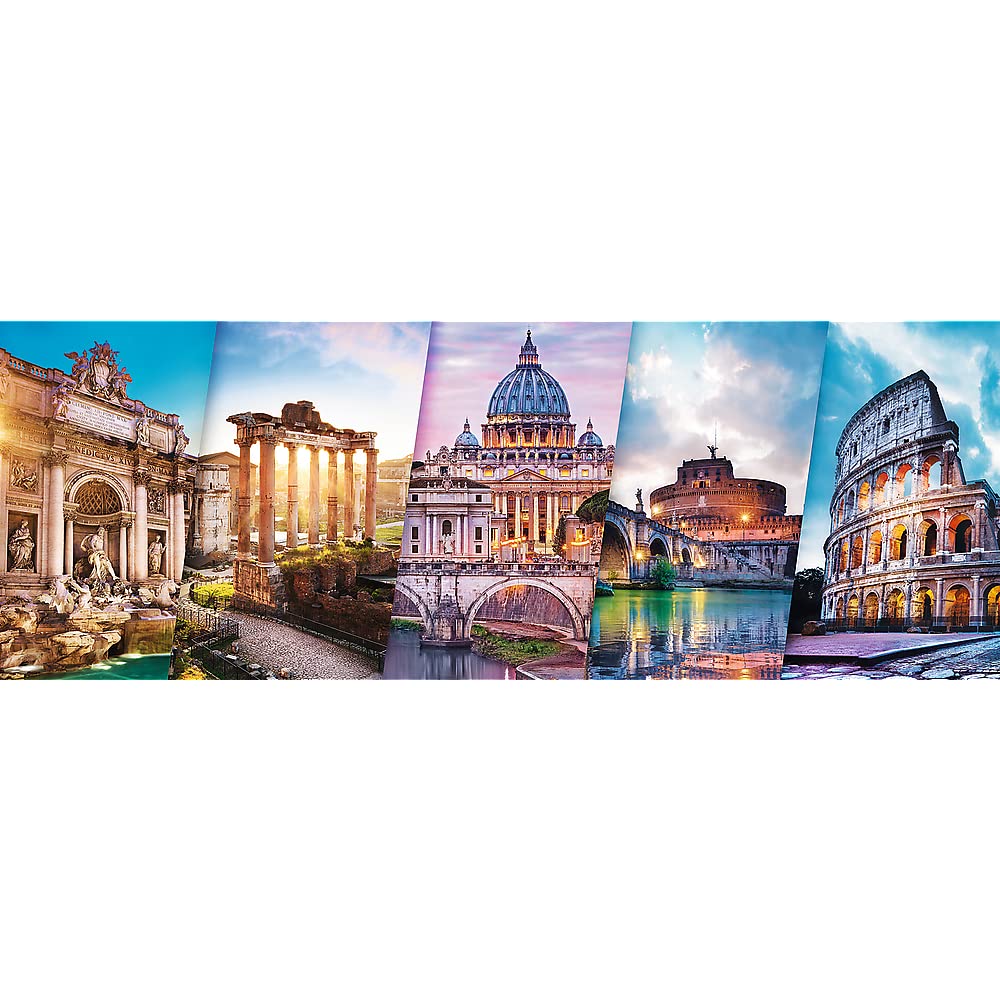 Trefl 500 Piece Panorama Jigsaw Puzzle  Traveling to Italy  Multicolor