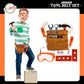 Playkidiz Kids Tool Belt Set - Adjustable Toddler Tool Belt to Pretend Construction, 15pc Durable Kids Toy Tool Set for Learning