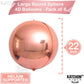 Katchon, Giant Rose Gold Balloons - 22 Inch, Pack Of 6 | Rose Gold Foil Balloons For Rose Gold Party Decorations | Rose Gold Mylar Balloons, Rose Gold Metallic Balloon For Girls Rose Gold Decorations