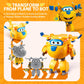 Super Wings Transformer Toys, 5 In Donnie Airplane Transformer Figures Toys, 2 In 1 Mode Rescue Bots Action Figure Toys For 3-5 Year Old Boys Girls, Fun Plane Toys For Toddlers Kids Age 3 4 5 6 7
