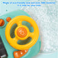 Beacron Musical Steering Wheel Toys For Boys 4-6, Toddler Simulated Driving Racing Car Game With Sound Age 3+ Year Old, Interact