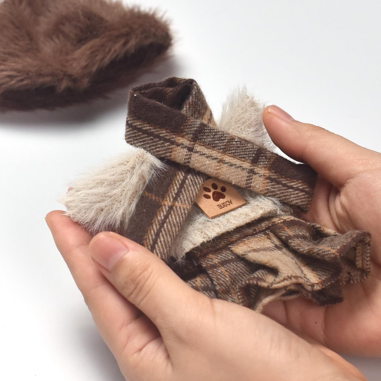 WASAFV Clothes for Labubu (NO Doll) fit 17cm(6.69'')  enhanced Outfit with Accessories  Soft & Stylish Hand-Woven Doll Set  Skirt