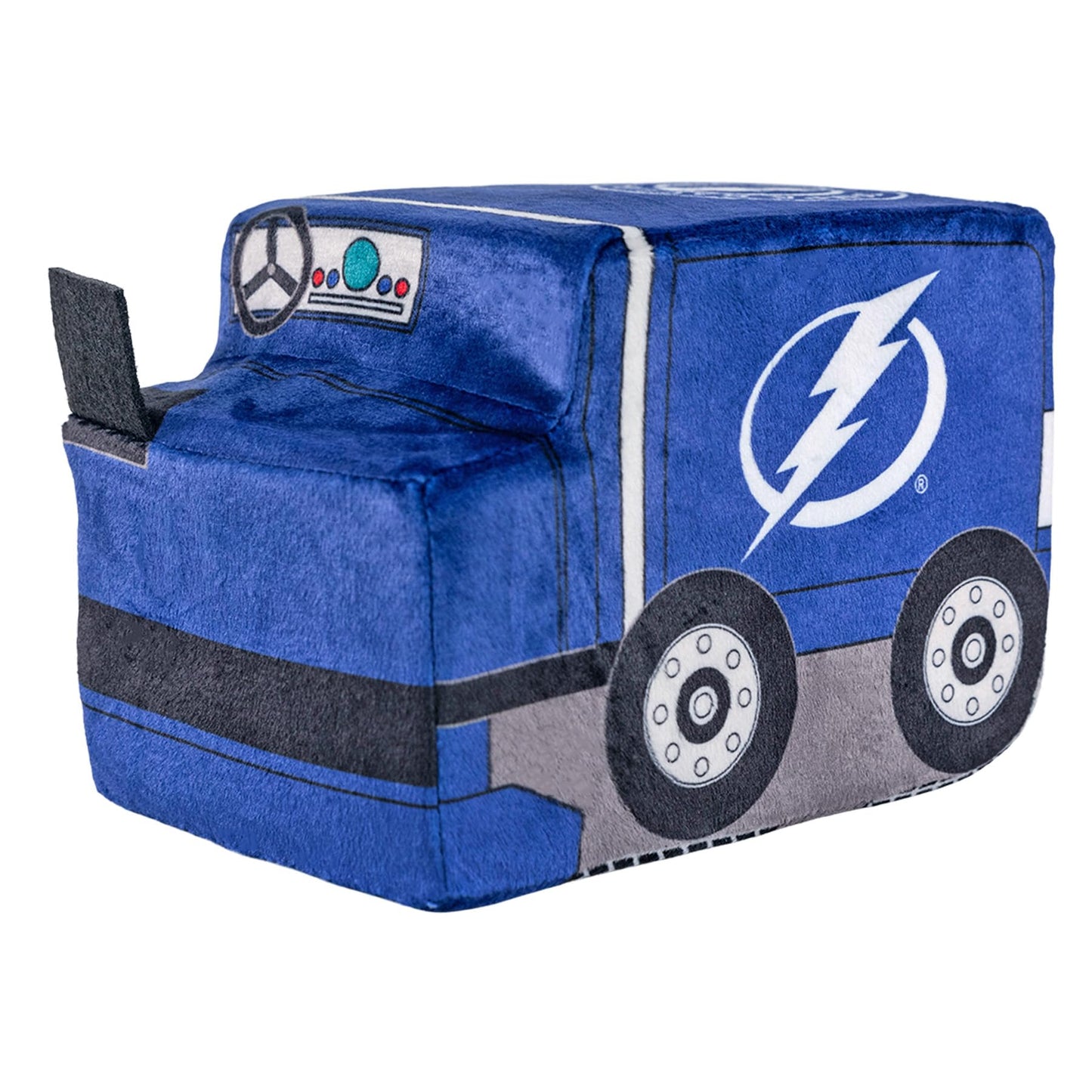 Bleacher Creatures Plush Zamboni 7" - Tampa Bay Lightning, Soft Crystal Velboa Polyester, Model K8-NHZ-TBL-ZAM