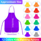 BOUBONI Kids Painting Aprons 24 Pieces 12 Colors Kids Art Aprons with 2 Roomy Pockets Kids Aprons for Art Painting Activity Kitc