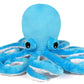 Ice King Bear Cute Big Eyes Octopus Large Stuffed Animals Plush Toy 22 Inches (Blue)