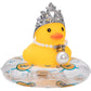Wonuu Car Duck Decoration Dashboard Ornament For Dashboard Decoration Rubber Accessories With Pearl Necklace Crown Mini Swim Ring And Sunglasses