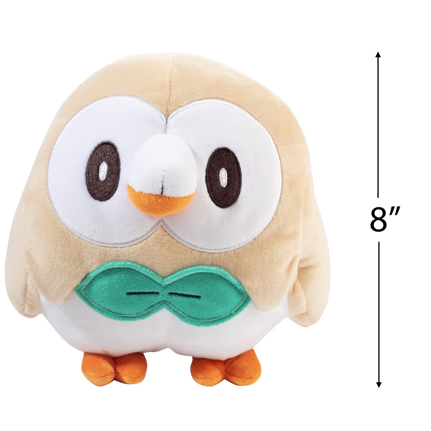 Pokemon Legends: Arceus 8 Rowlet Plush - Officially Licensed - Quality & Soft Stuffed Animal Toy - Add Rowlet to Your Collection! - Great Gift for Kids  Boys  Girls & Fans of Pokemon
