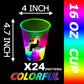 Mishunyus 24Pcs Glowing Hawaiian Luau Party Cups Flashing Tiki Party Cups Tropical Luau Party Decorations Hawaiian Party Supplie