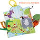 Bebe Mondo Jungle Baby Stroller Toys,Baby Books 0-6 Months,Touch And Feel Crinkle Cloth Books For Babies Infant Newborn Toys 0-3