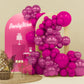 PartyWoo Magenta Balloons - 140 pcs Rubber Balloons in 5-18 Inch Sizes for Party Decorations, Multi-1901