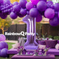 Rainbowq Party 1 Balloon Number 40 Inch For Boy Or Girl Big Purple 0-9 Foil Mylar Large 1St Number Balloon Happy First Birthday