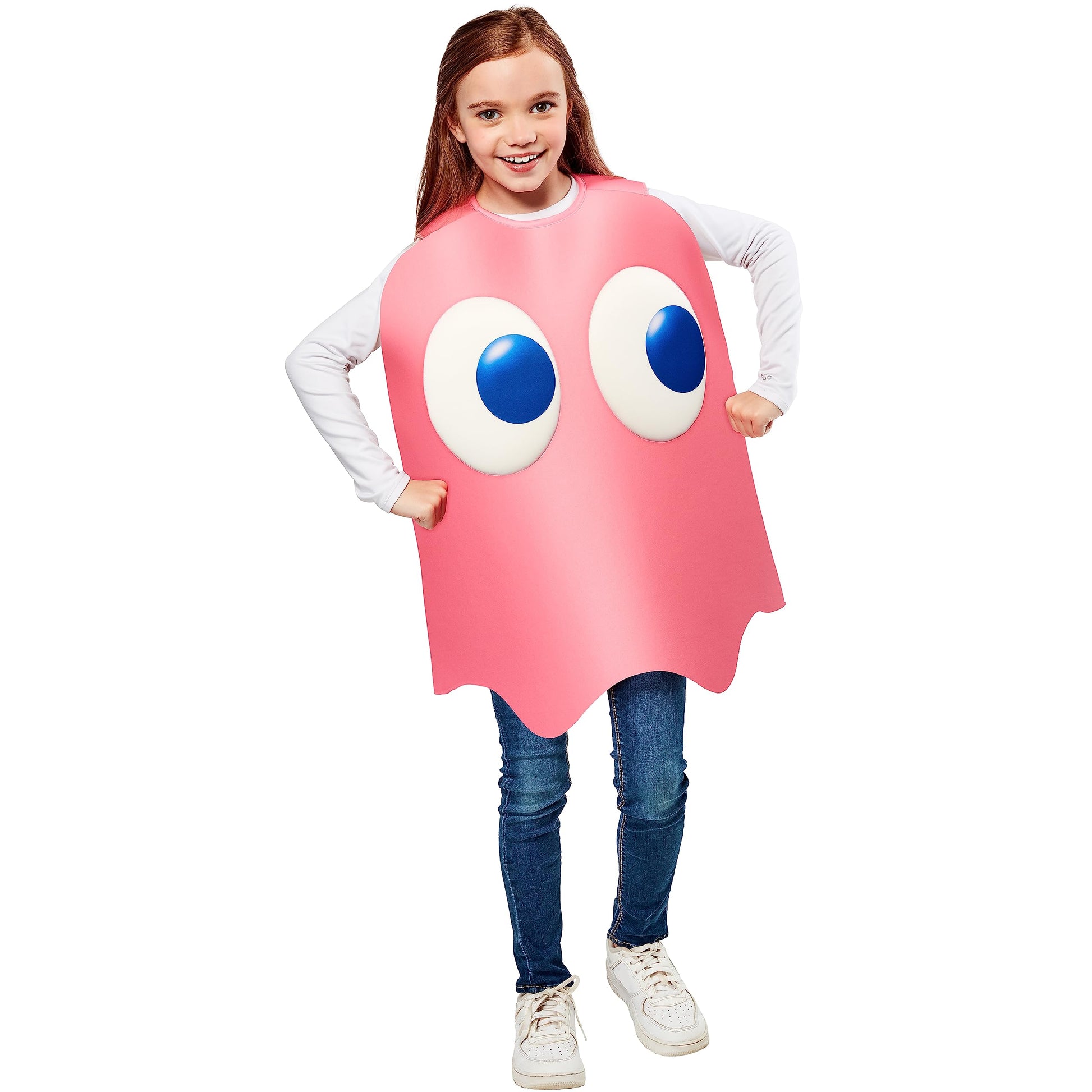 Neca Child'S Pac-Man Foam Costume Tunic, Pinky, One Size