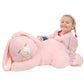 Cudhug Bunny Stuffed Animal, Giant 32'' Easter Stuffed Bunny, Large Soft Plush Rabbit Toy Birthday Party Gifts for Kids Girls Bo