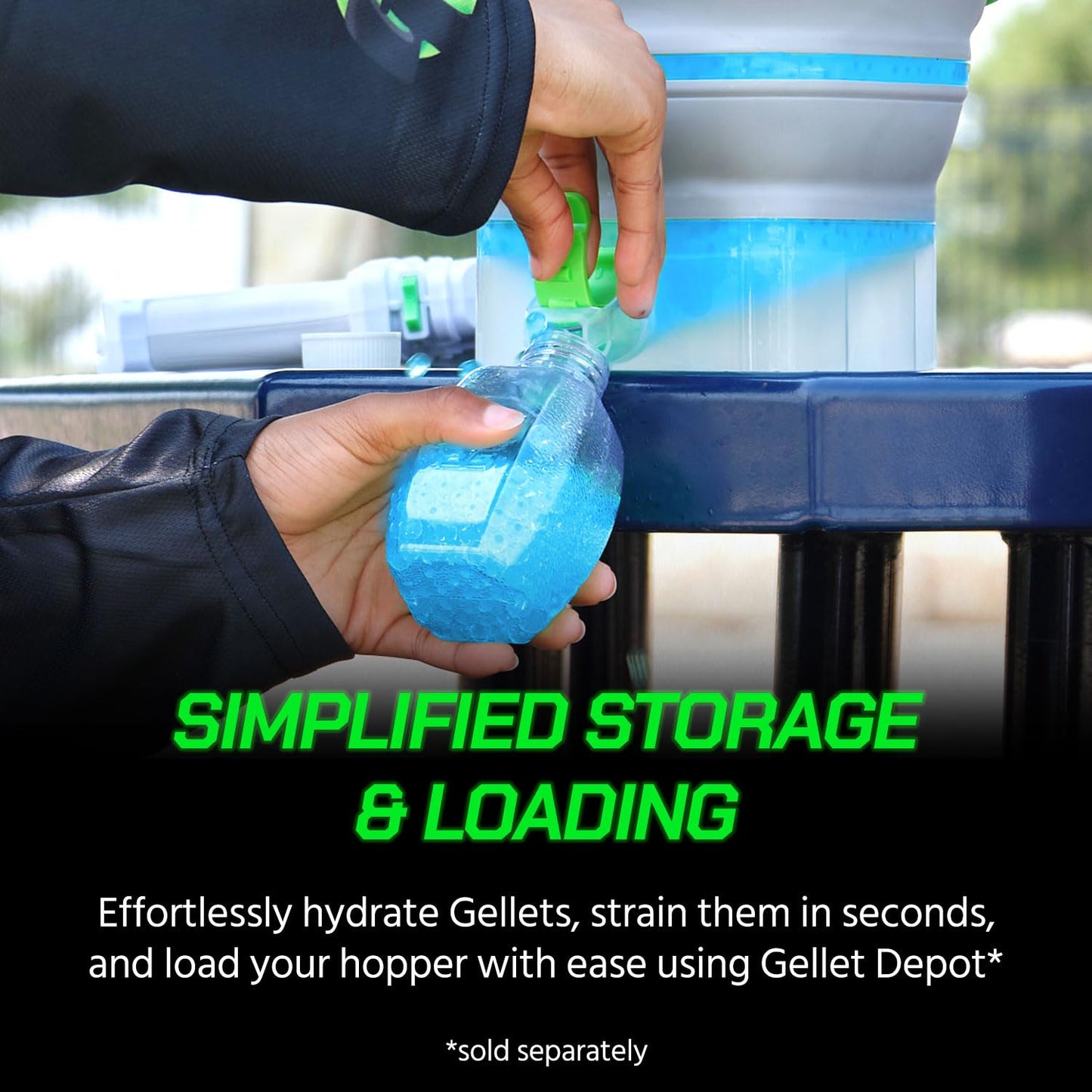 Gel Blaster Gellets Refill Ammo, 100,000 Orange Gellets - All-Natural Eco Friendly, Non-Toxic, Non-Staining & Non-Irritating Wat