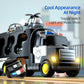 Beby Buty 5 in 1 Police Truck & Car Toys for Toddlers 3-5, Light & Sound, Birthday Gift for Boys 3-6 Years, Durable Plastic
